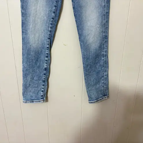 Denim Forum The Lola High Rise Skinny Crop Jeans Size 27 Light Wash Blue