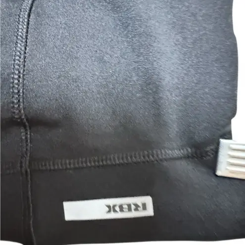 RBX Black Performance Athletic Sporty Workout Leggings Sz M Size M