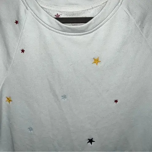 Lou & grey Lou and Gray by Loft White Sweater with Start Detailing Size M