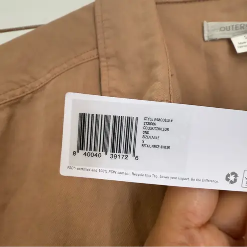 Outerknown S.E.A. Suit S Sand Brown Organic Cotton Linen Jumpsuit Coveralls New