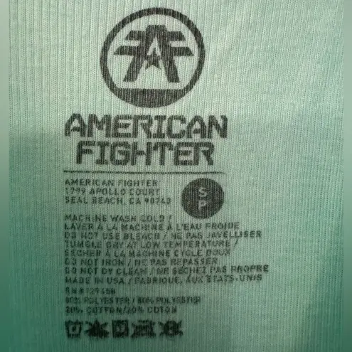 American Fighter x Affliction Massachusetts Women's Mint Green Tank Size Small