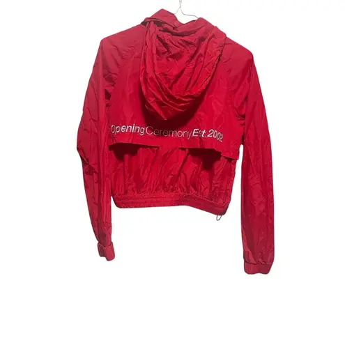 Opening Ceremony Red Cropped Baby
Wind Jacket in Excellent Condition