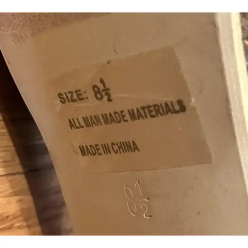 Heckik Shoes Womens Size 8.5 Blue Denim Cross Strap Platform High Heel Sandals