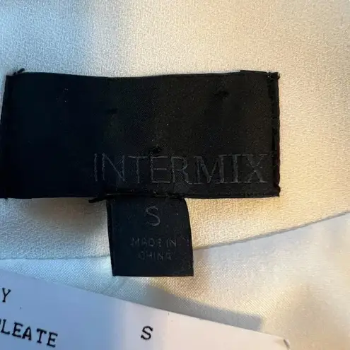 Intermix NWT Women’s Small Kingston Pleated Long Sleeve Ivory Wrap Skort Romper