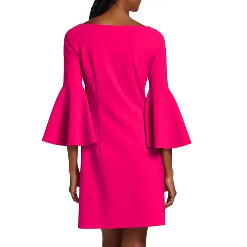 Chiara Boni La Petite Natalia Bell Sleeve Dress Size 44 Purple Quiet Luxury