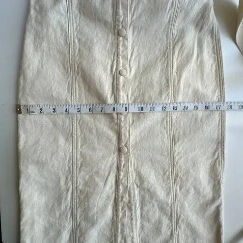 Nanushka Sally Denim Creme Midi Dress XS