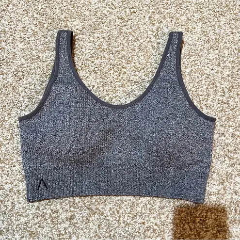 ACTA NWT  Ribbed Seamless Bra Heather Gray Size Medium