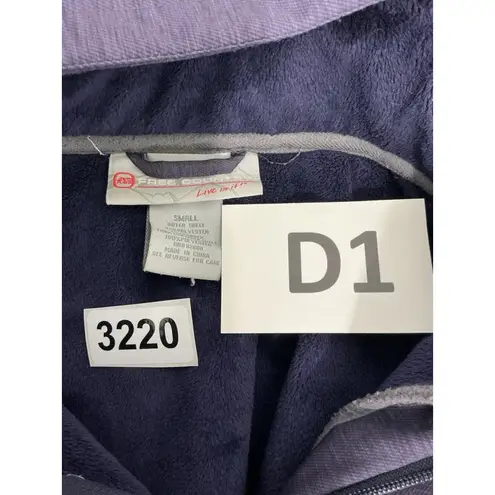 Free Country Womans Chico Navy Zip Up Hood Lined Jacket Small Waterproof