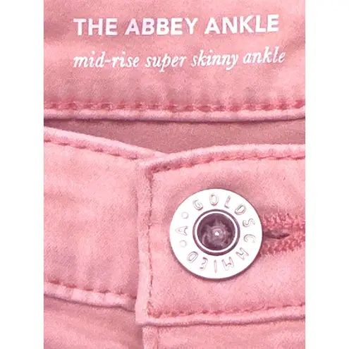 AG Adriano Goldschmied The Abbey Ankle Mid Rise Skinny Pants Modern Chic Style Pink Size undefined