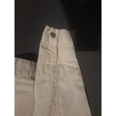 French Cuff Womens Jean Jacket Size Small Denim Light Pink Button Up Gem Detail