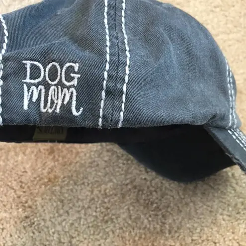 NEW NWT FUNKY JUNQUE Ballcap Dog Mom Bone Paw Patch Embroidery Hat Baseball Cap Gray