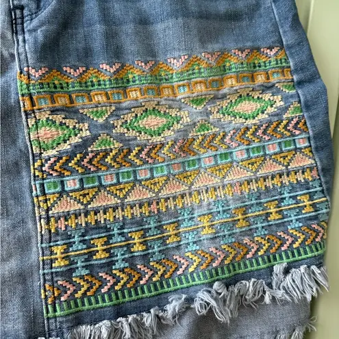 Hydraulic Soho High Rise Denim Skirt Vintage Southwestern Y2K size 10