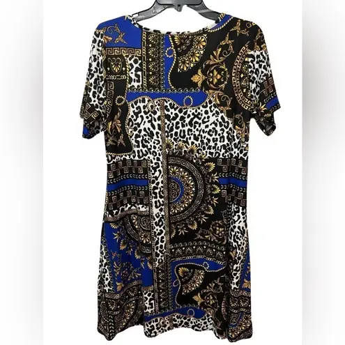 French Laundry Multicolor paisley animal print dress