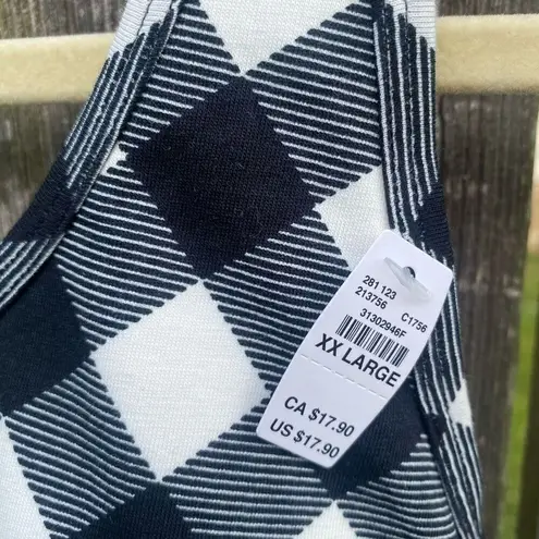 Maurice's  Black and White Gingham Plaid Bralette NWT | XXL