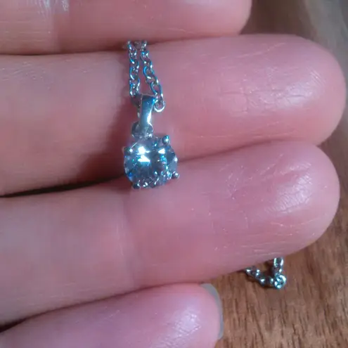 Genuine Swarovski Crystal Sterling Silver Pendant Stainless Steel Necklace