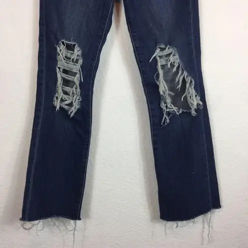 L'Agence L’Agence Jordan Straight Leg Jeans Size 24 Ripped Distressed High Waist Crop