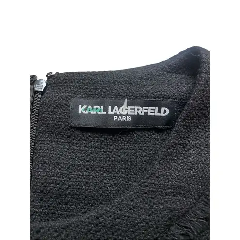 Karl Lagerfeld Paris black shift dress sz Large