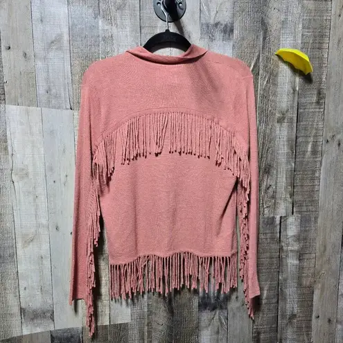 Double D Ranch Coral Fringe Linen Jacket Cowboy Western Luxury Pink