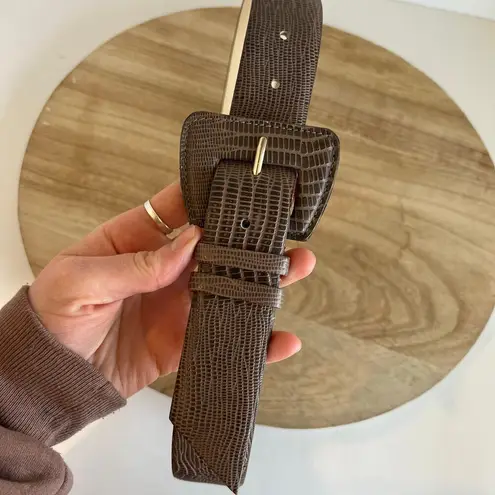 Vintage 90s The Ritz Gray Genuine Leather Made in Uruguay Size Small/Medium