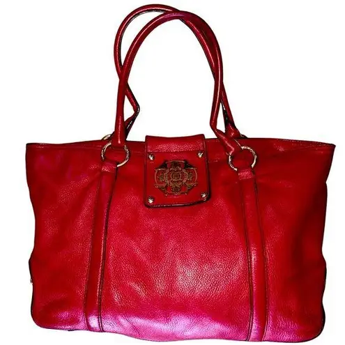Kate Landry Red Shoulder Bag with Classic Design