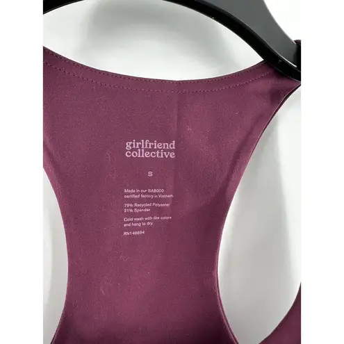 Girlfriend Collective Sz S Set Paloma Bra Compressive Legging High Rise Plum