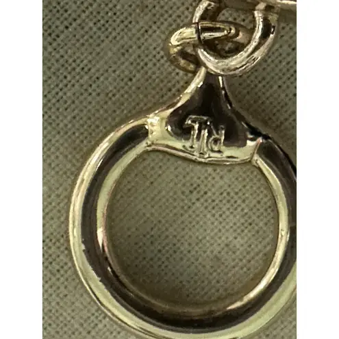 Ralph Lauren RLL Gold Tone Rope Chain, Braided, Nautical Bracelet, Toggle Close