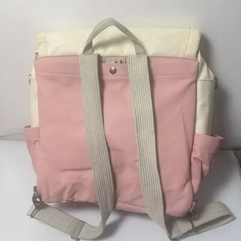 Petunia Pickle Bottom Boxy Backpack Diaper Bag Birch/Macaron Leatherette Pink