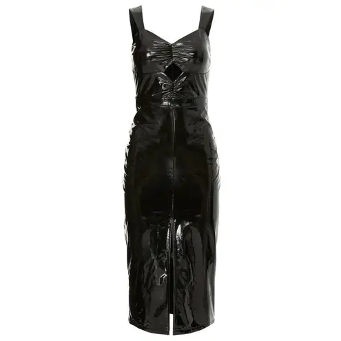 ASHLEY PARK x RTR L’Amour Vegan Leather Dress Size 8 MSRP $395 Black