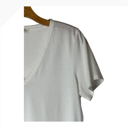 Rag and Bone  Shirt Women Small White Knit V Neck Short Sleeve‎ Tee Athleisure