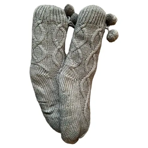 Muklucks MUK LUKS Gray Slipper Socks (Size 7-8)