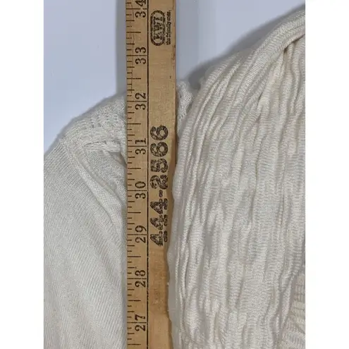 Caché Womens Sweater Long Cowl Neck Ivory Medium