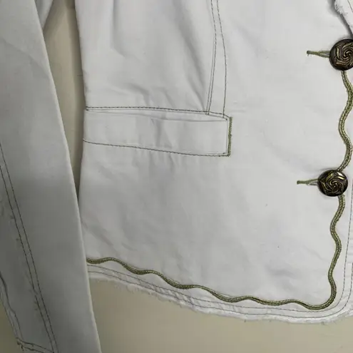 Lovestitch NWT White Embroidered Blazer Size Medium