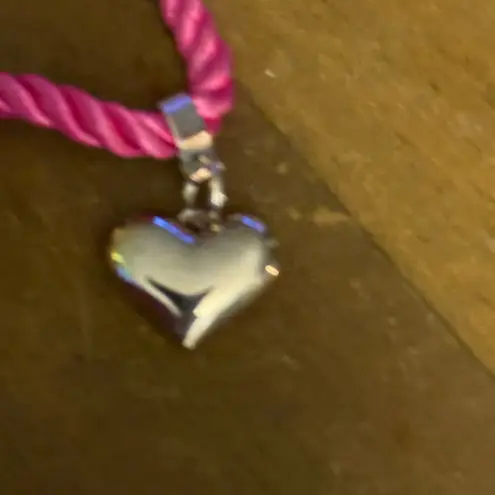 Givenchy Parfume hot pink cord charm bracelet