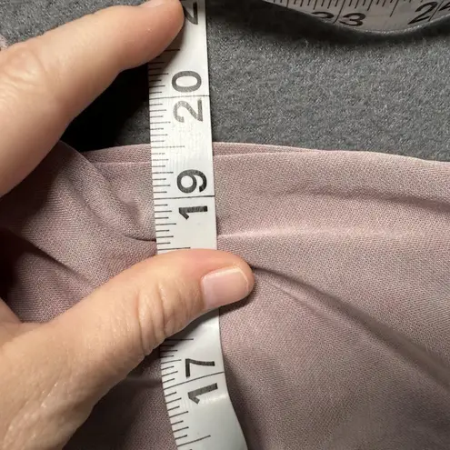 Cable & Gauge Shirt Womens Small Mauve Modal Blend Pocket Button Tab Cap Sleeve