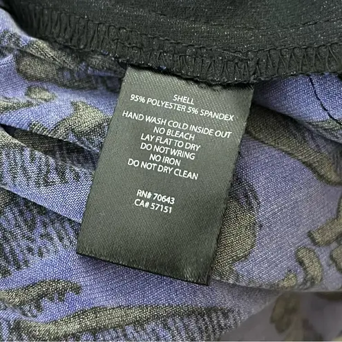 Jessica Howard Open Front Sequin Jacket Scroll Print Royal Blue 22W