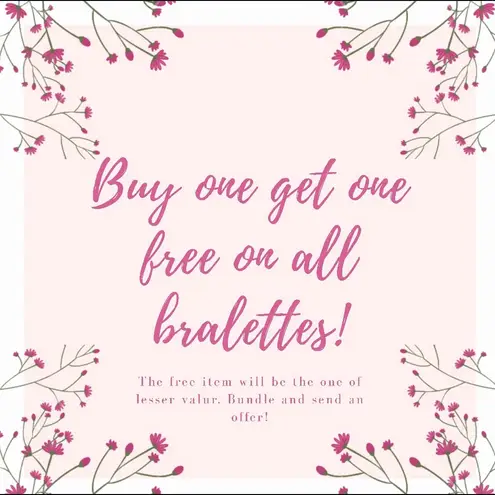 Free People BOGO  Embrace Lace Triangle Bra