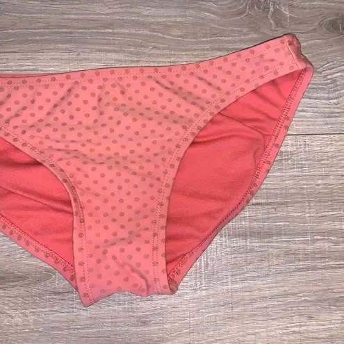 Xhilaration  peach color small gold polka dot bikini swim suit bottom