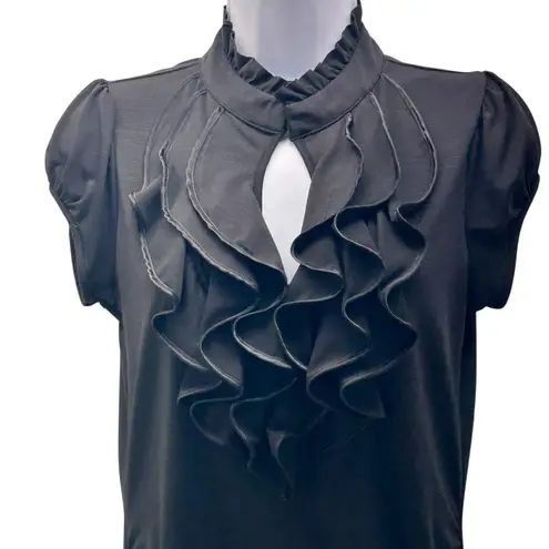 Y2K Goth Top Black Medium
