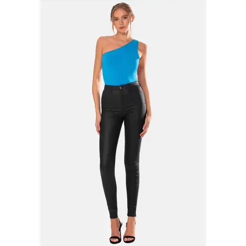 NWT OW Collection Ezra Asymmetrical
Bodysuit Back Cut Out Blue Sz Small $110