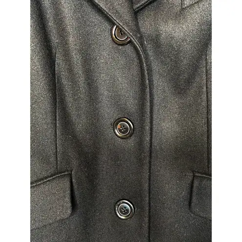 Gallery Womens Black Wool Coat Large