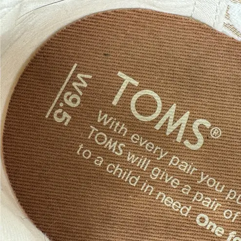 Toms  Alpargata Sheer Lace Slip On Flat Shoes White Womens 9.5