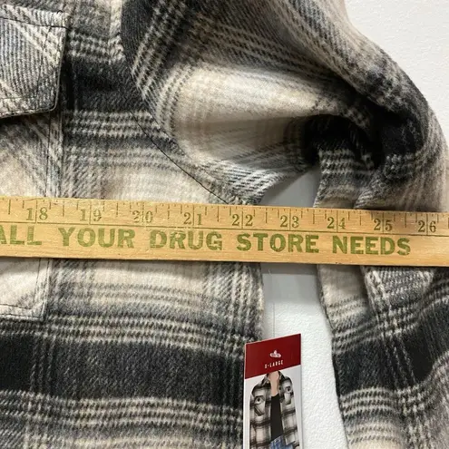 BB Dakota  by Steve Madden Women's Boxy Shacket Size XL Shirt Jacket Flannel