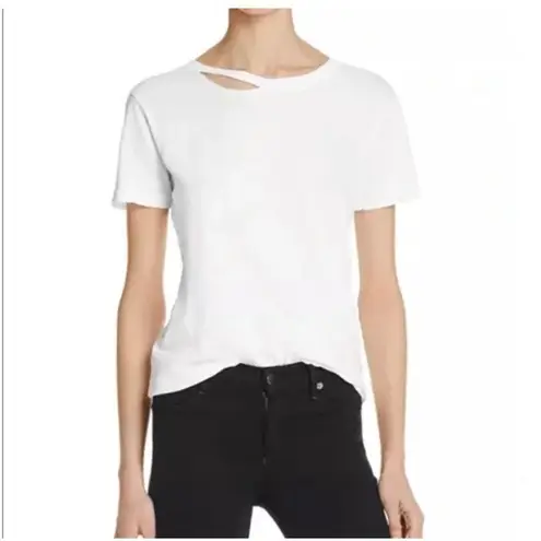 🆕 n: philanthropy Harlow distressed BFF white tshirt XS BIN G