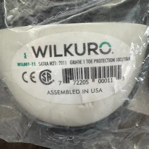 Wilkuro PVC Safety Board Overshoe Black Size 8.5