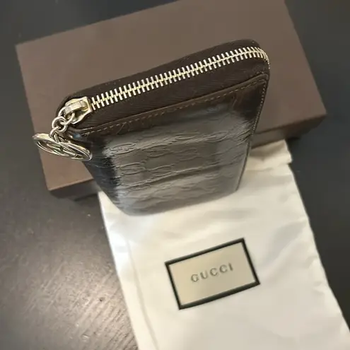  Guccishimma Zip Around Long Wallet, Box, Charm, Dust Bag