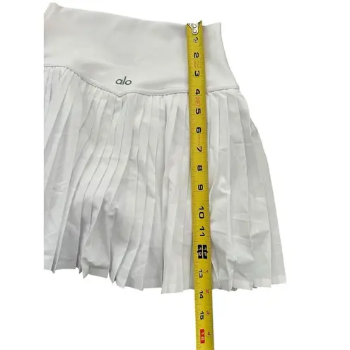Alo Yoga Grand Slam Tennis Skirt White Size XXS Black