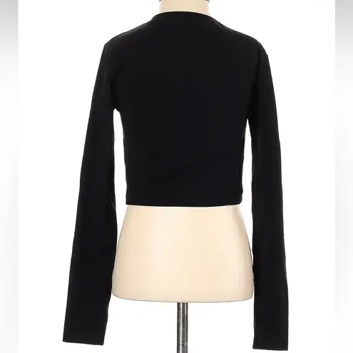 Ragdoll LA Black Cutout Long Sleeve Crop Top Size XS Punk Goth Clubbing Chic