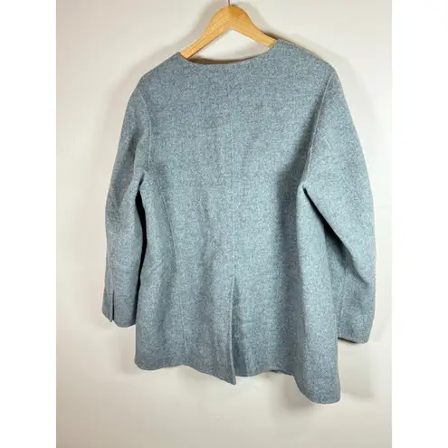 Talbots  Women’s Wool Blend Jacket Gray Plus Size Lightweight Quiet Luxury 18WP