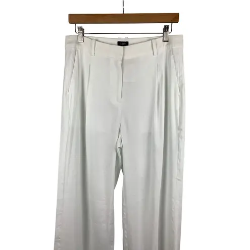 J.Crew Womens White Linen Blend Wide