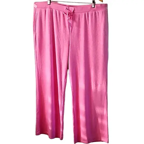 NWOT Candace Cameron Bure Plum Berry Wide Leg Dress Pants Women’s Petite 1X Pink